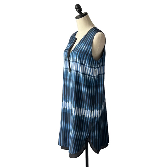 Vince Revolve Silk Printed Tie Dye Silk Layer Dress | LARGE - Picture 5 of 11